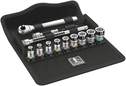 [05003756001] 05003756001 8100 SA 12 HF ZYKLOP METAL RATCHET SET PUSH-THROUGH SQUARE,1/4&quot; DRIVE,HOLDING FUNCTION 
