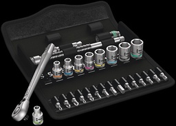 [05004018001] 05004018001 8100 SA 8 ZYKLOP METAL RATCHET SET WITH SWITCH LEVER, 1/4&quot; DRIVE, METRIC