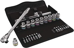 [05004078001] 05004078001 8100 SC 8 ZYKLOP METAL RATCHET SET WITH SWITCH LEVER, 1/2&quot; DRIVE, METRIC