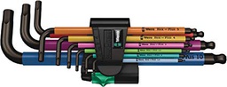 [05073593001] 05073593001 950/9 HEX-PLUS MULTICOLOUR 1 L-KEY SET. METRIC, BLACKLASER