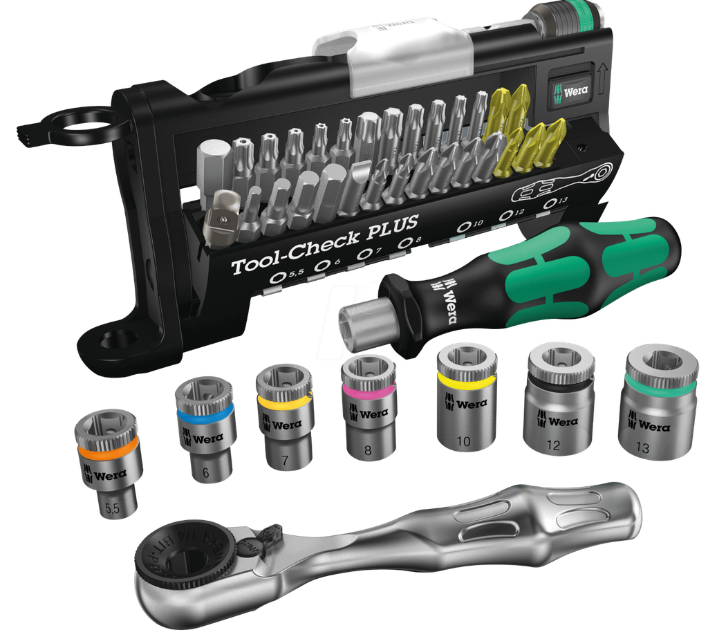 05056490001TOOL-CHECK PLUS BITS ASSORTMENT WITH RATCHET+SOCHETS